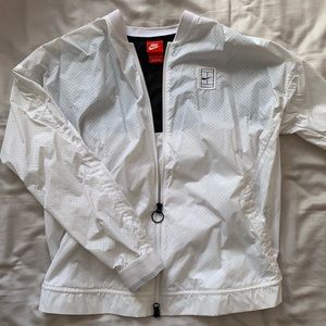 White Nike Tennis Bomber